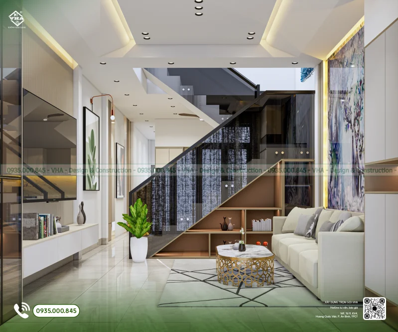 PHỐI CẢNH NỘI THẤT NHÀ MR. TRƯỜNG - KHÔNG GIAN SỐNG ĐÁNG MƠ ƯỚC - Góc nhìn 2