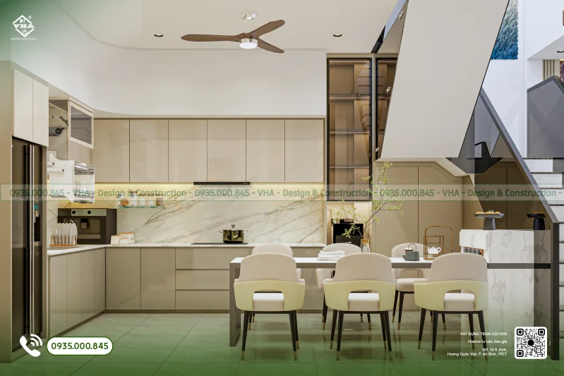 PHỐI CẢNH NỘI THẤT NHÀ MR. TRƯỜNG - KHÔNG GIAN SỐNG ĐÁNG MƠ ƯỚC - Góc nhìn 1